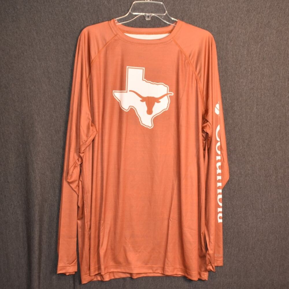 Columbia Men's XXL PFG University of Texas Longhorns Long Sleeve Shirt